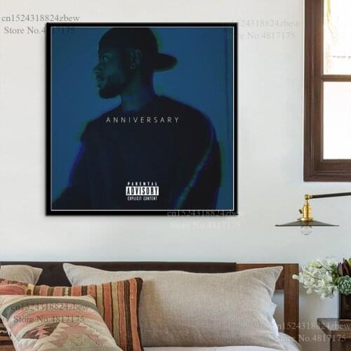 Bryson Tiller Poster Rapper Singer Music Album ANNIVERSARY TRAPSOULCanvas Painting Wall Art Posters and Prints Home Decor