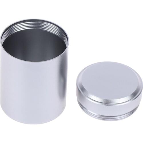 Portable Mini Tea Can Aluminum Herb Stash Jar Seal Smell Proof Container Spice Organizer Storage Pot