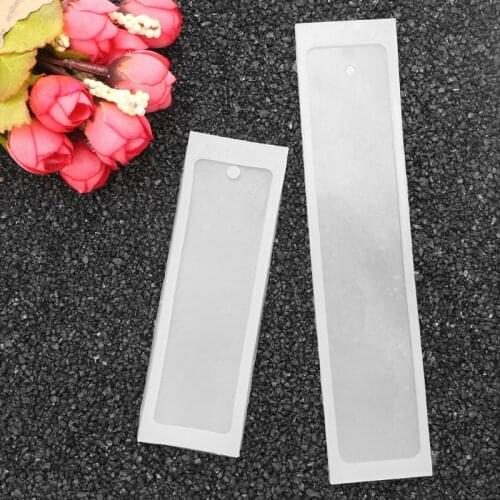 Rectangle Silicone Mold Mould Epoxy Resin Jewelry Bookmark DIY Craft with Hole Dried Flower Resin Decorative DIY Hand Crafts