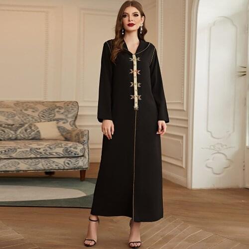 Ramadan Eid Mubarak Abaya Dubai Turkey Islam Long Dress Robe Longue Muslim Dresses Abayas For Women Kaftan Moroccan Vestidos