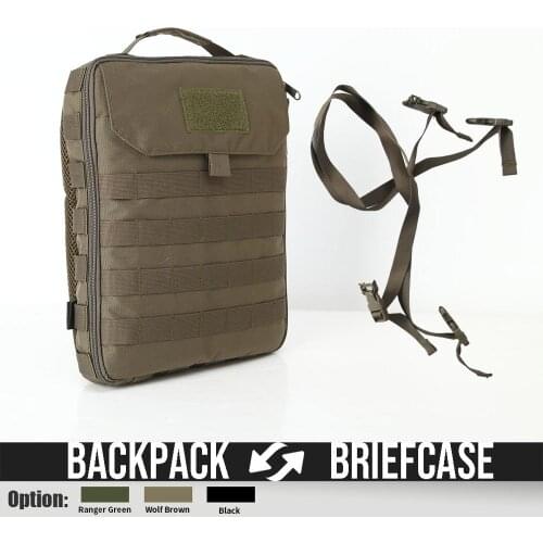 AA Shield Triple-B Series Backpack Bulletproof Vest Transform Tactical Ipad Briefcase & Shoulder Strap Kit Multiple Color