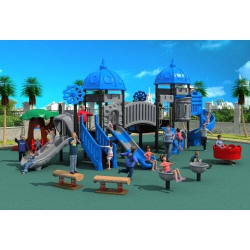 CE,ISO,TUV Combined outdoor playground park super quality European and Korea castle amusement play equipment YLW-17946