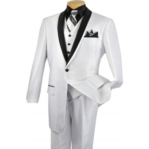 New Style Groom Tuxedo Groomsmen Shawl Lapel Wedding/Dinner/Evening Suits Best Man Bridegroom (Jacket+Pants+Tie+Vest) B109