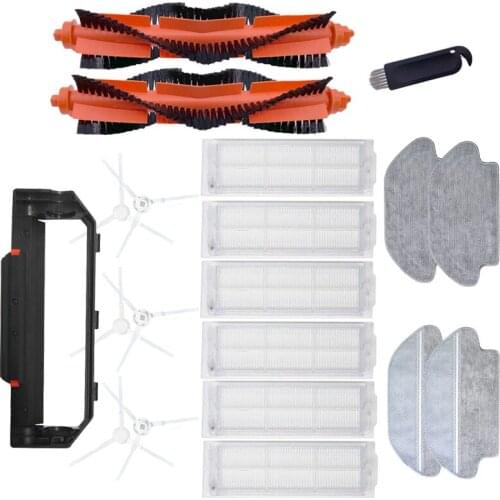 TOP!-Side Brush Mop Rag Main Brush for Xiaomi Mijia STYJ02YM STYTJ02YM Accessories Sweeping Mopping Robot Vacuum Cleaner