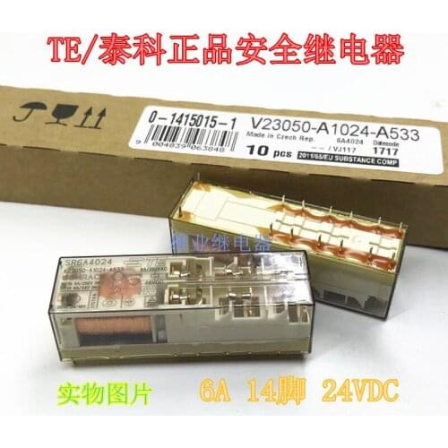 V23050-a1024-a533 24 VDC 14 pin relay sr6a6k24