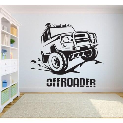 2019 HAND MADE OffRoad Personalized Wall Decal Roader Race Motor Wheeler Extreme Sport Bike Racing Rider A-004