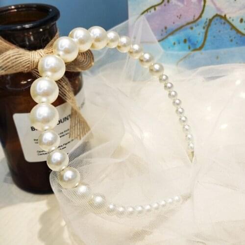 Women Elegant Pearls Simple Hairbands Sweet Headband Hair Hoops Holder Ornament Head Band Lady Fashion Hair Accessories