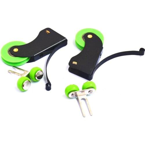 1PC Stainless Steel Wardrobe Sliding Door Concave Rollers Cabinet Pulley Bathroom Sliding Door Pulley Single Nylon Green Wheel