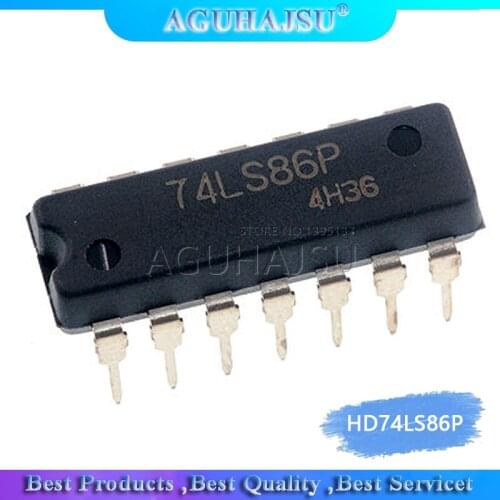 10PCS HD74LS86P DIP14 HD74LS86 DIP SN74LS86N DIP-14 74LS86 SN74LS86AN new and original IC