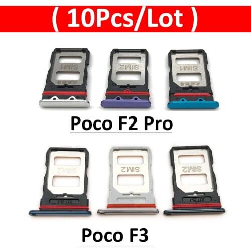 10Pcs/Lot,New For Xiaomi Redmi K30 Pro SIM Card Tray Slot Holder Adapter Accessories For Xiaomi Pocophone POCO F2 Pro X3