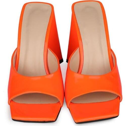 2012 Womens Special Material Sandals Summer Womens Thick-soled High-heeled Slippers 10.5cm Thick-heeled Party Nightclub Slippe