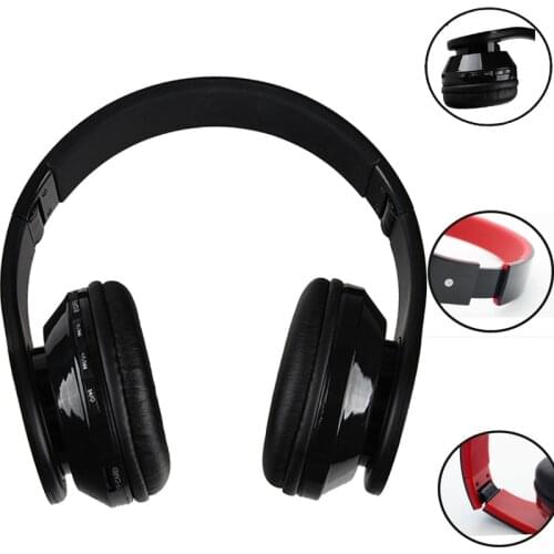 2018 Portable Bluetooth Headset Foldable Headphone Super Bass Stereo Wireless Earphone With Mic AUX Support TF Card FM Radio