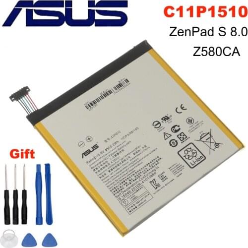 C11P1510 Asus Original High Capacity Tablet Battery For ASUS ZenPad S 8.0 Z580CA Z580C 4000mAh Tablet PC Battery + Free Tools