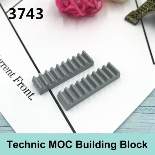 10PCS Tech building block parts compatible with famous brand tech MOC parts 3743 1x4 rack Technology