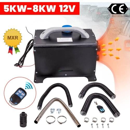 12V Air diesel Heater LCD Monitor Remote 5KW-8KW For Home SUV Caravan Campervan