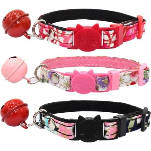 Pet Cat Cat Collar With Bell Adjustable Buckle Necklace Decoration Pets Accessories For Small Medium Large Dropship