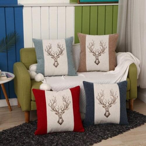 Home Living Room Chenille Pillowcase Comfortable Skin-friendly Sofa Pillowcase Car Waist Pillowcase Household Goods Bedding