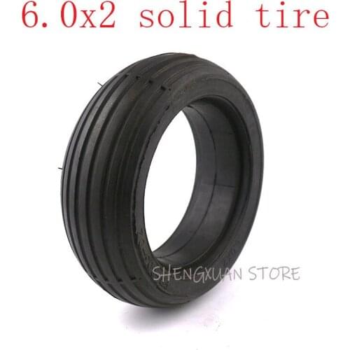 HOT SALE Good quality 6.0x2 rubber solid tire fits for Electric Balanced Car Electric Scooter 6.0*2 tyre