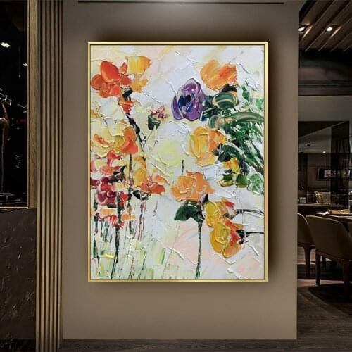 Handmade oil painting home decoration Abstract landscape on Canvas Hand-painted beautiful Colorful Wall Art for room no framed