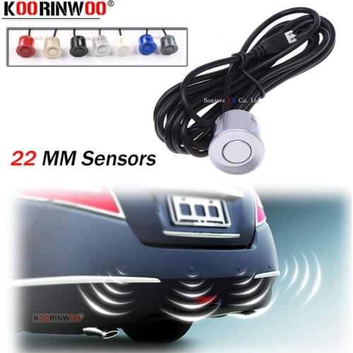 Koorinwoo Hight Quality Parktronic 6 pcs/ lot 22MM Sensors Black/Silver/White/Grey/Champagne Gold/Blue/Red Parking Assistance