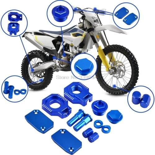 NICECNC Clutch Brake Fluid Reservoir Cover Air Valve Cap Engine Oil Filler Cap For Husqvarna TE 250 FC 350 450 FE 501 2014-2016