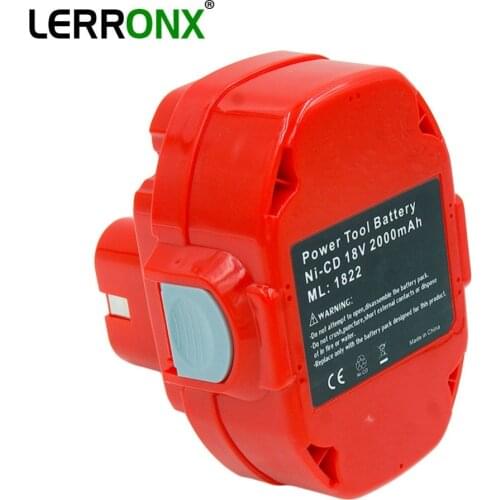 LERRONX Rechargeable battery 18V 2.0Ah NI-CD Replacement for Makita Power Tools Cordless Drill bateria PA18 1822 1823 1834 1835