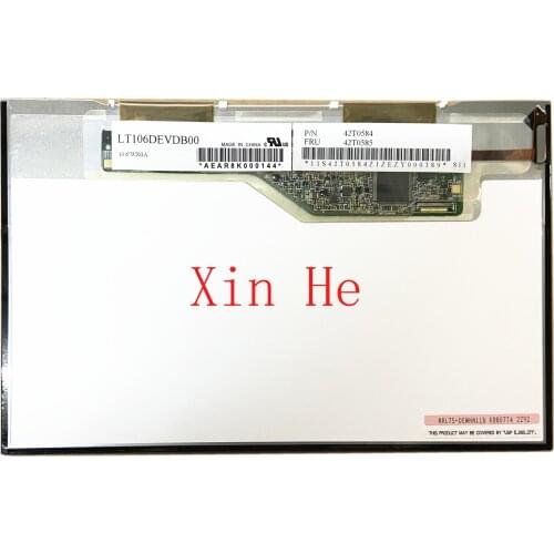 LT106DEVDB00 fit LTD106EWNN FRU 42T0585 42T0584 10.6 LED matrix LCD Screen Panel for Lenovo Notebook Vice Replacement