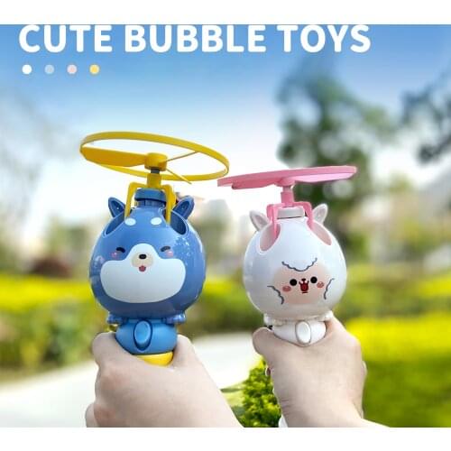 Bubble Machine Fun Cute Appearance Summer Soap Water Bubble Machine Summer Bubble Maker Toys For Children Baby Adults Outdoor