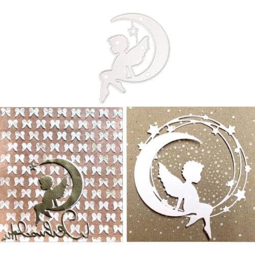 Moon Angel Metal cutting Die for DIY scrapbook-album Decoration embossed DIY Paper Card