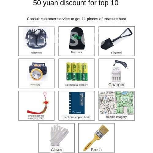 Metal detector high precision underground 10 meters 3 archaeological gold iron visual pulse