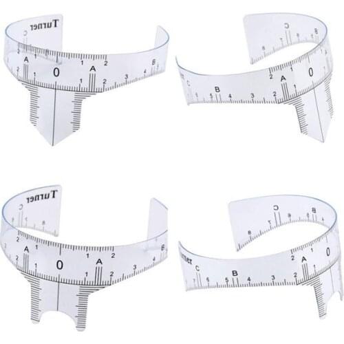 Microblading Reusable Makeup Brow Measure Eyebrow Guide Ruler Permanent Tools Eyebrow Positioning Ruler Tattoo Accesories