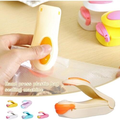 Mini Bag Sealer Portable Heat Vacuum Sealers Plastic Sealer Mini Food Sealer For Plastic Bags Food Storage Home Sealing Clip