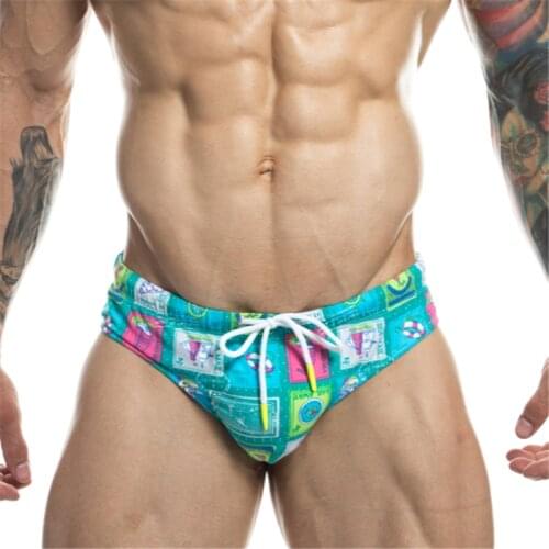 2021 Sexy Push Up Pad Swim Suit Men Swimwear Bikini Mens Swimming Briefs Trunks Man Swimsuit Low Rise Beach Surf Wear Bath Suit