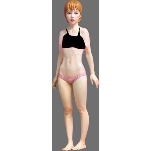 1/12 Resin Model Building Kit Figure Short hair girl