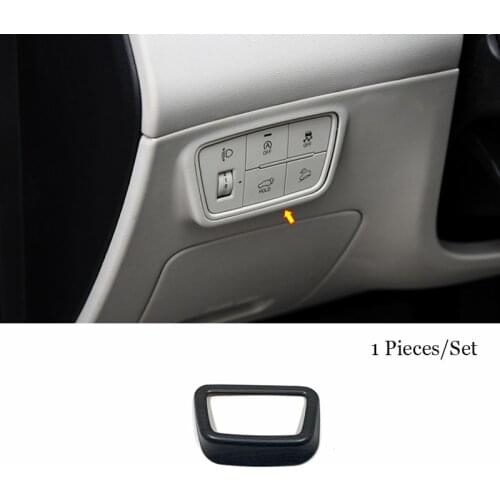 For Hyundai Tucson NX4 2021 2022 ABS Wood grain Car Headlamps Adjustment Switch Cover Trim Styling Accessories 1PCS
