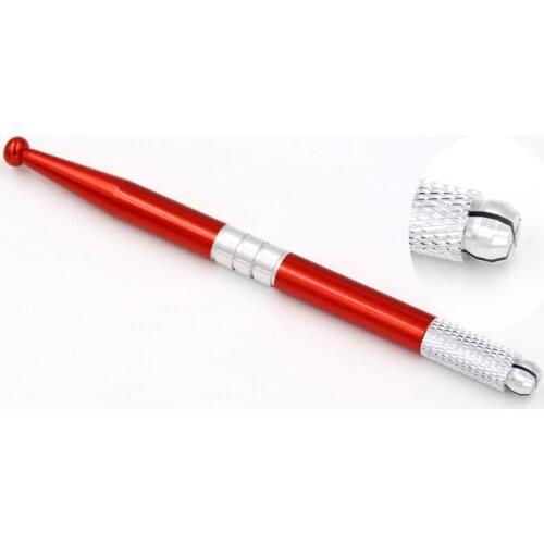 5pcs/lot RedManual Tattoo Permanent Makeup Eyebrow Pen Microblading Eyebrows and Training manual pen Tools