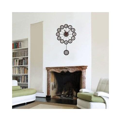 Gear clock Sticker Bedroom Living Room Home DIY Removable Mural PVC Decal custom removable waterproof