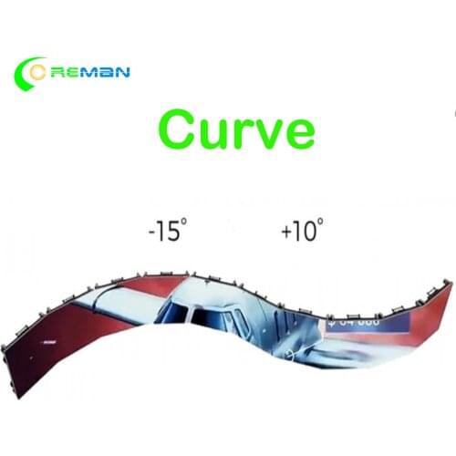 Led oled flexible curve convex led video wall P3.91 P4.81 P5.95 outdoor waterproof aluminium cabinet led panel