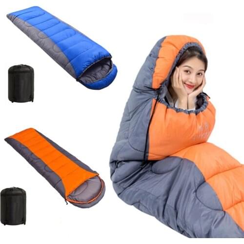 Outdoor Camping Ultralight Sleeping Bag Folding Waterproof 4 Season Warm Sleeping Bag Portable Storage Compression Slumber Bags