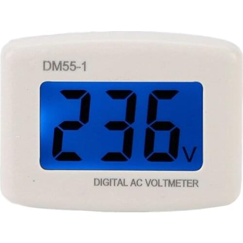 Taidacent Plug In AC Voltage Meter High-Definition Digital Panel LCD Voltmeter Digital Display AC80-300V AC Electronic Voltmeter