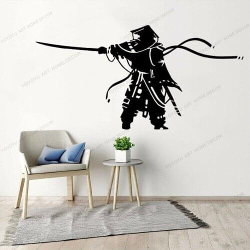 Japan Ninja Poster Vinyl Art Wall Decals Pegatina Quadro Parede Kendo Sticker Samurai Decal Decor Mural Sticker CX883