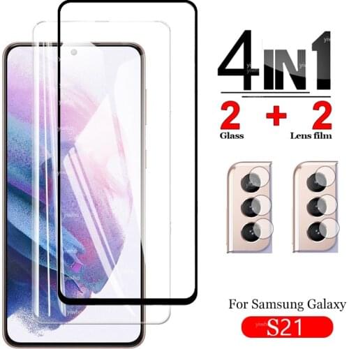 Protective Glass for Samsung Galaxy s21 plus Screen Protectors Tempered Glass for samsungs21 Glass Camera Lens s21+ s21plus Film