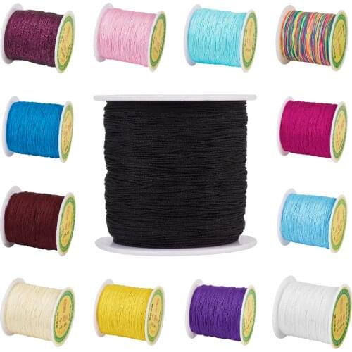 135m/roll 0.5mm Colorful Nylon Cord Thread String Strap Wholesale For Necklace Bracelet Beading DIY Jewelry Making