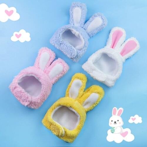 4pcs Cotton Rabbit Ear Headwear Hat for Dogs/Cats Festival Gift Christmas Supplies R9CA
