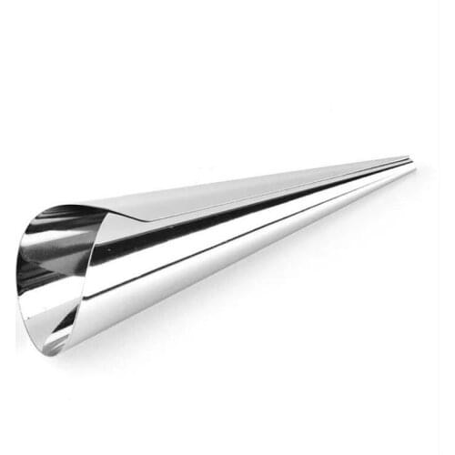 6Pcs Kitchen Stainless Steel Baking Cones Horn Pastry Roll Cake Mold Spiral Baked Croissants Tubes Cookie Dessert Tool
