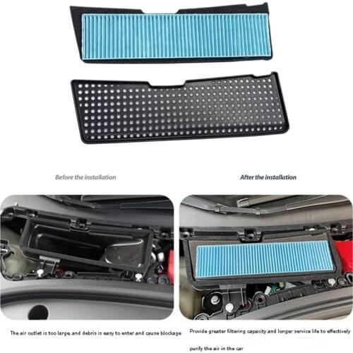 Air Filter Accessories Air Flow Vent Cover Air Intake Grille Anti-Blocking Protector for Tesla Model 3 2021 External