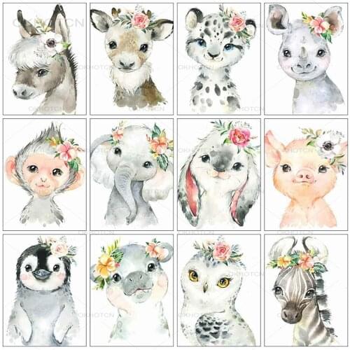 Deer Animals Diamond Painting Full Square Cartoon Diamond Embroidery Sale Mosaic Craft Kit Kid Room 5D DIY Diamond Decoration