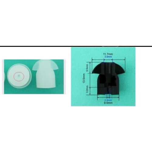 20pcs .clear white Silicone eartips for BTE hearing aids