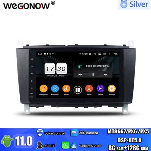 DSP Android10.0 4GB 64GB 8 core Car DVD Player Wifi BT RDS RADIO tuner GPS Map For Mercedes Benz W203 W209 W219 W169 A160 C180