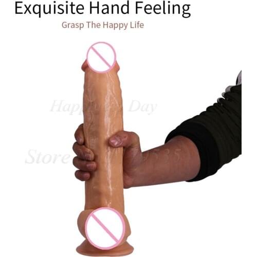 31cm*5.5cm New Skin feeling Realistic Penis Super Huge Big Dildo With Suction Cup Sex Toys for Woman Sex Female Masturbator Cock